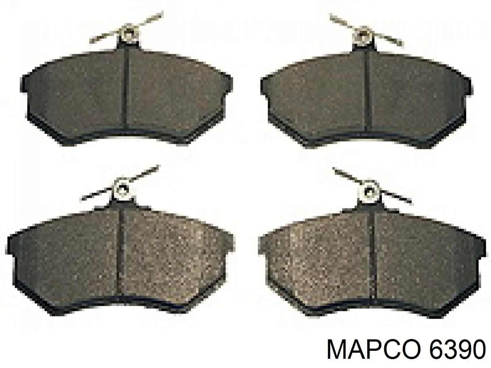 6390 Mapco колодки тормозные передние дисковые