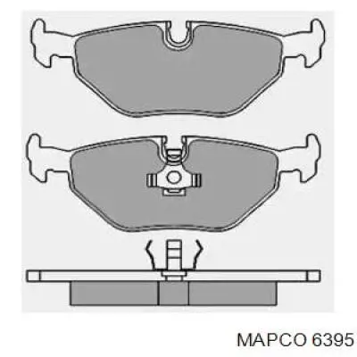 6395 Mapco колодки тормозные задние дисковые