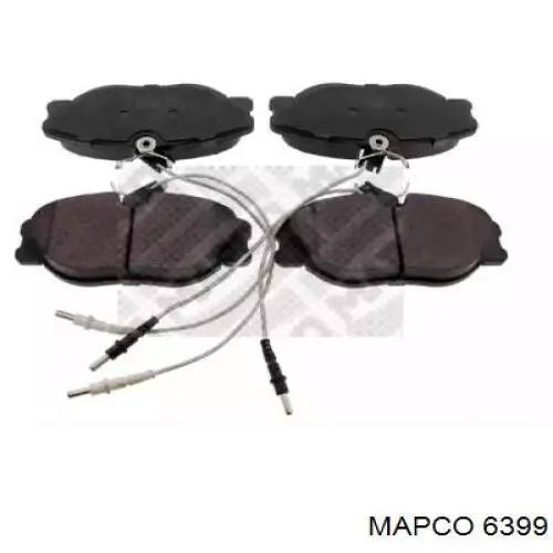 6399 Mapco колодки тормозные передние дисковые