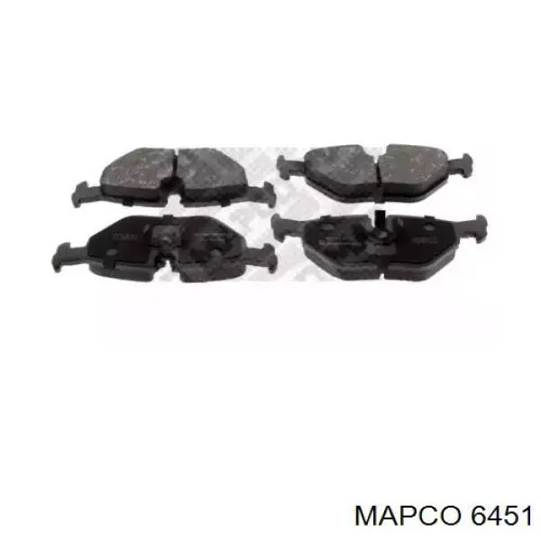 6451 Mapco задние тормозные колодки
