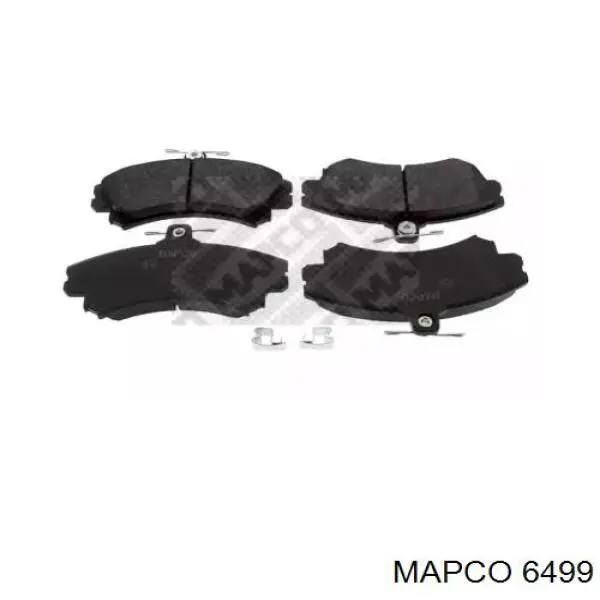 6499 Mapco колодки тормозные передние дисковые