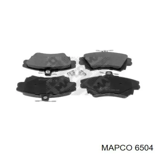 6504 Mapco колодки тормозные передние дисковые