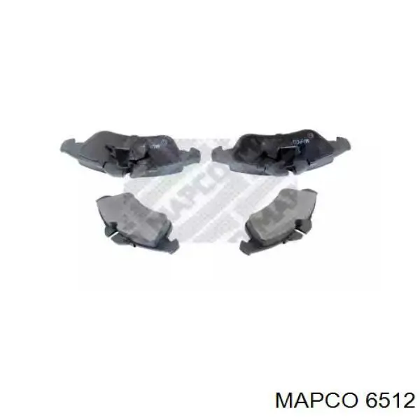 6512 Mapco колодки тормозные передние дисковые