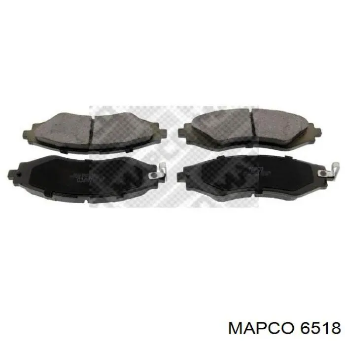 Pastillas de freno delanteras 6518 Mapco