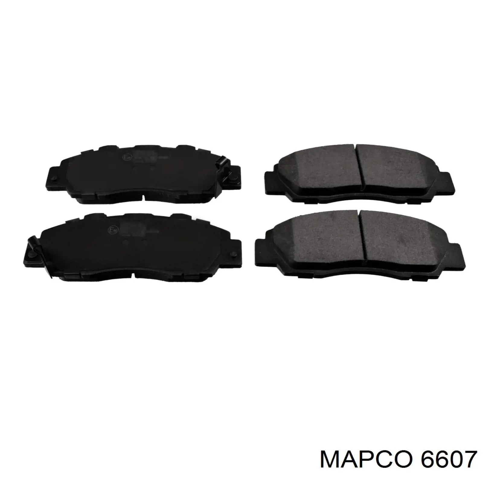 6607 Mapco колодки тормозные передние дисковые