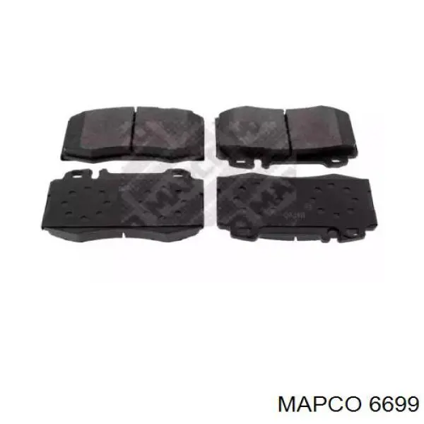 6699 Mapco колодки тормозные передние дисковые