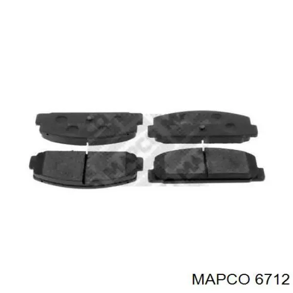 6712 Mapco колодки тормозные задние дисковые