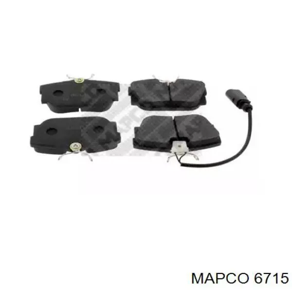 6715 Mapco колодки тормозные задние дисковые