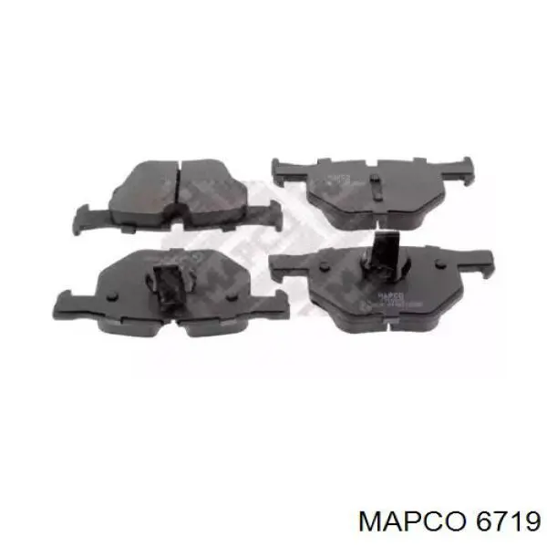 6719 Mapco колодки тормозные задние дисковые