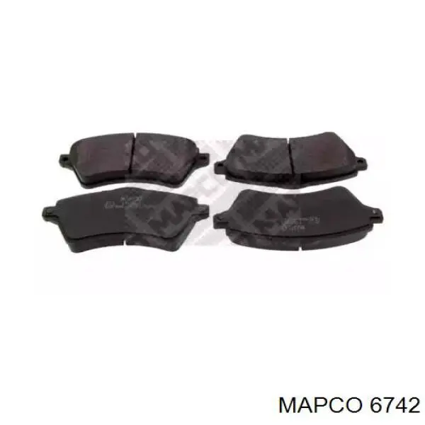 6742 Mapco колодки тормозные передние дисковые