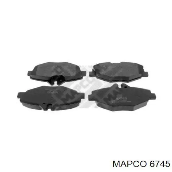 6745 Mapco колодки тормозные передние дисковые