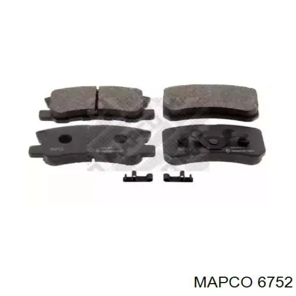 6752 Mapco колодки тормозные задние дисковые