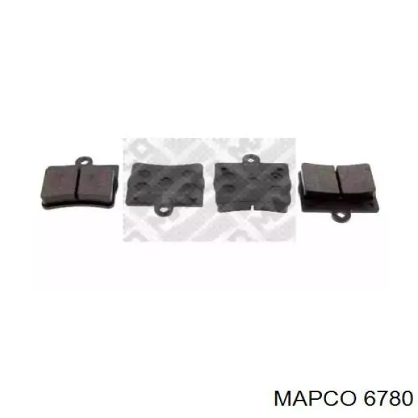 6780 Mapco колодки тормозные задние дисковые