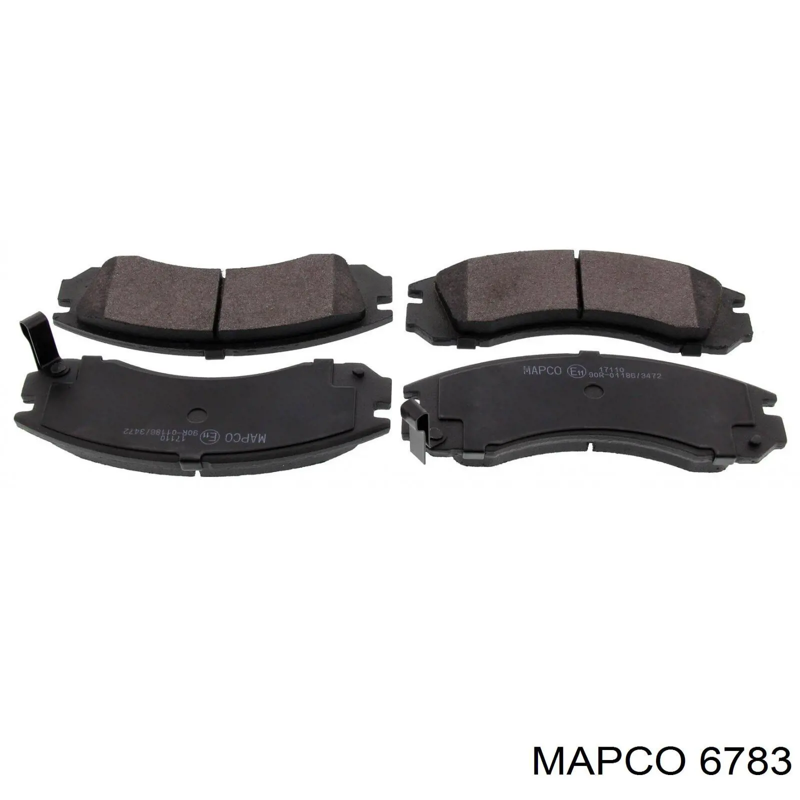 6783 Mapco колодки тормозные передние дисковые