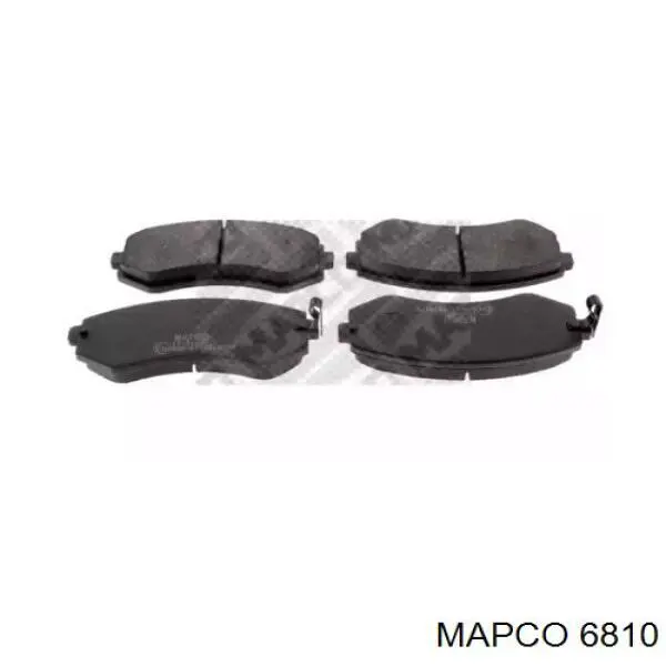 6810 Mapco колодки тормозные передние дисковые