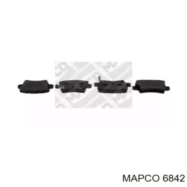 6842 Mapco колодки тормозные задние дисковые