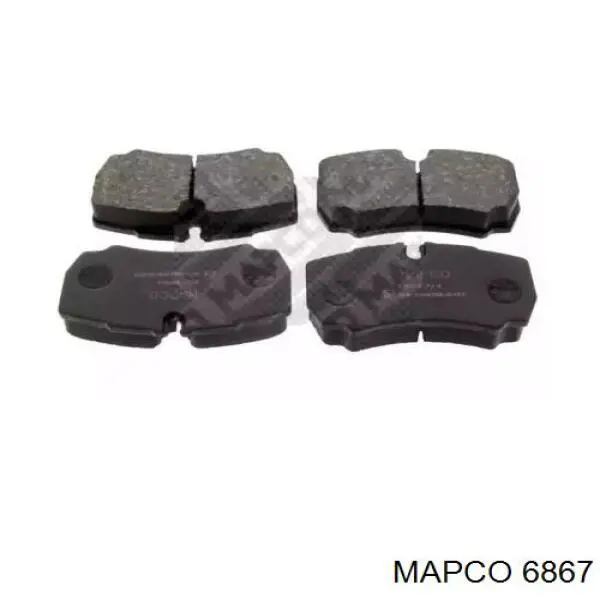6867 Mapco колодки тормозные задние дисковые