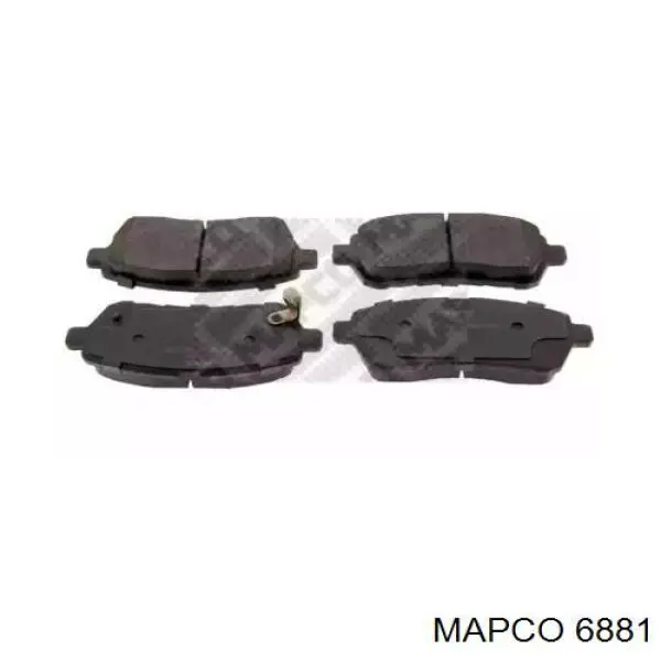 6881 Mapco колодки тормозные передние дисковые
