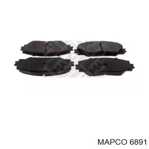 6891 Mapco колодки тормозные передние дисковые
