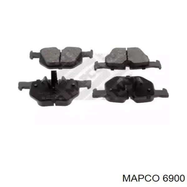 6900 Mapco колодки тормозные задние дисковые