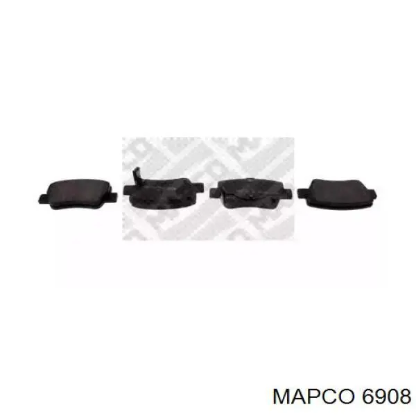 Задние тормозные колодки 6908 Mapco