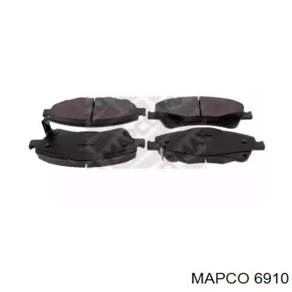 6910 Mapco колодки тормозные передние дисковые
