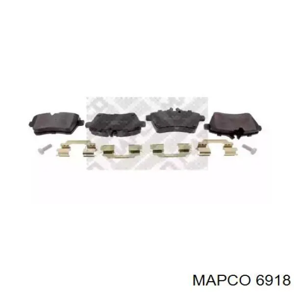 6918 Mapco колодки тормозные передние дисковые
