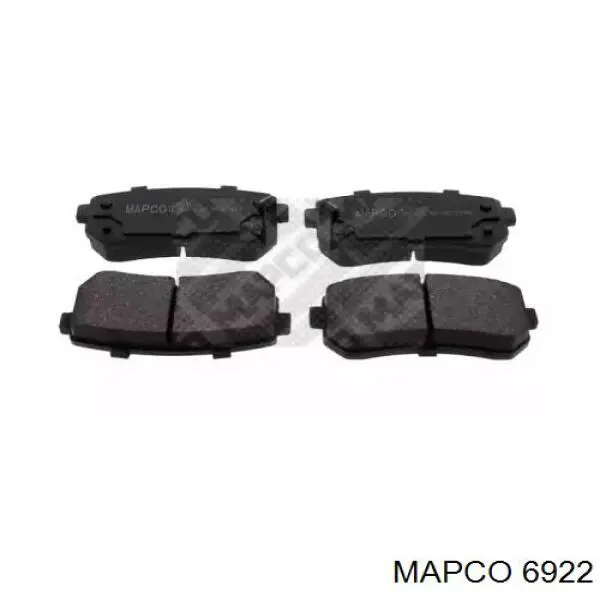 6922 Mapco колодки тормозные задние дисковые