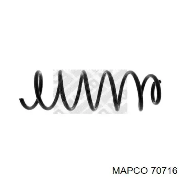 70716 Mapco пружина задняя