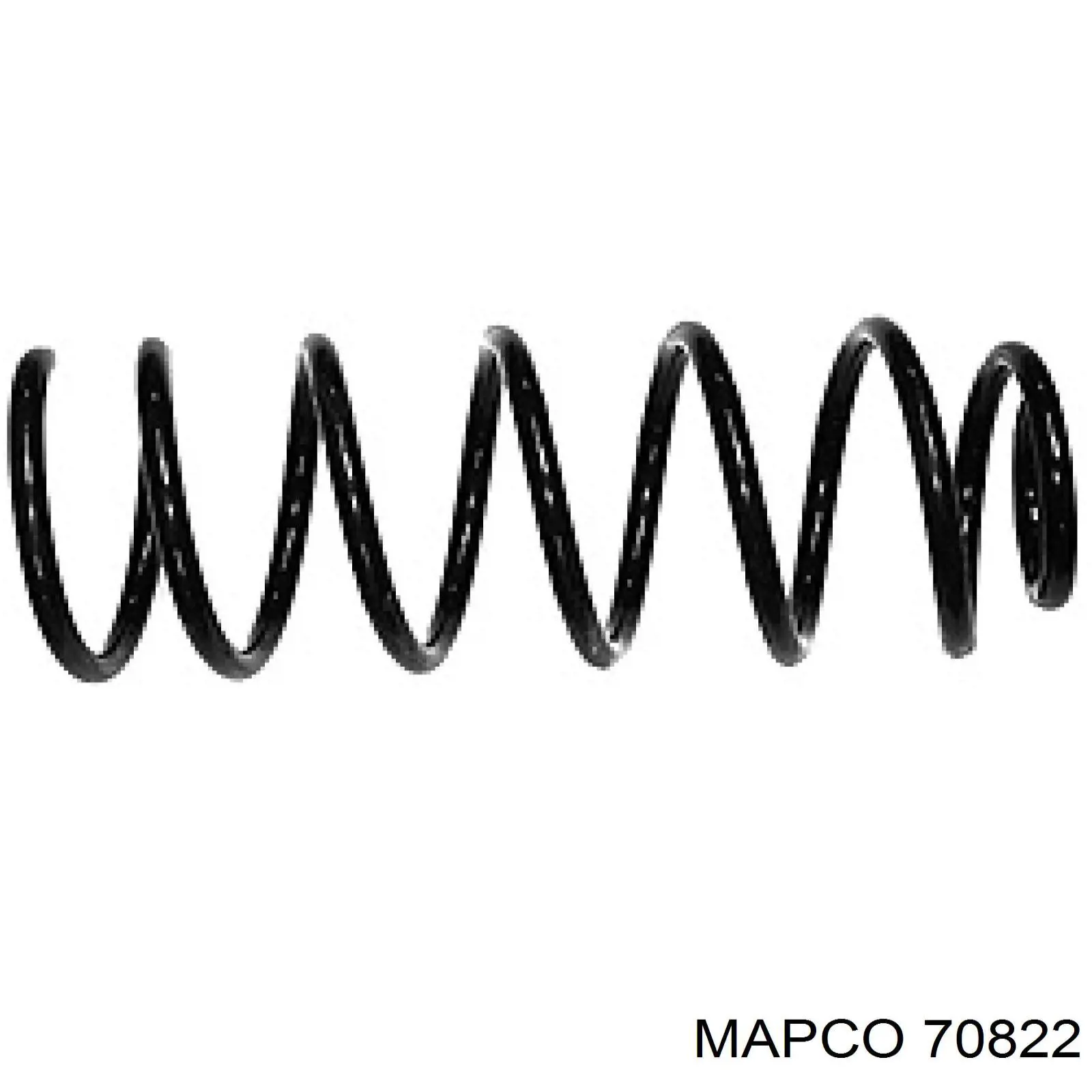 70822 Mapco пружина передняя