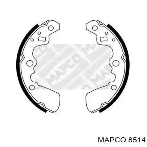 Задние барабанные колодки 8514 Mapco