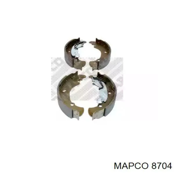 8704 Mapco колодки тормозные задние барабанные