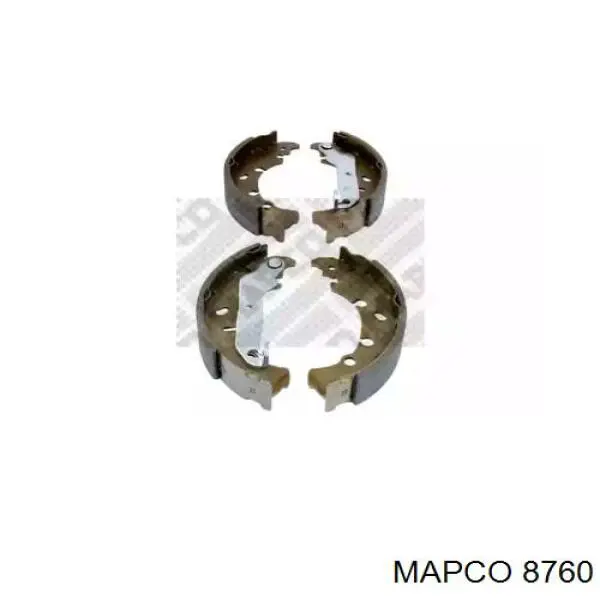 8760 Mapco колодки тормозные задние барабанные