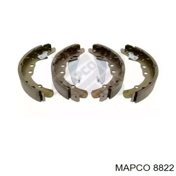 8822 Mapco колодки тормозные задние барабанные