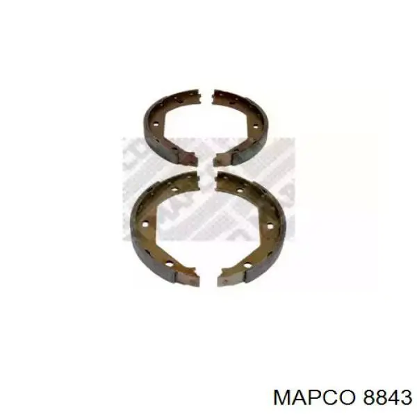 8843 Mapco колодки ручника (стояночного тормоза)