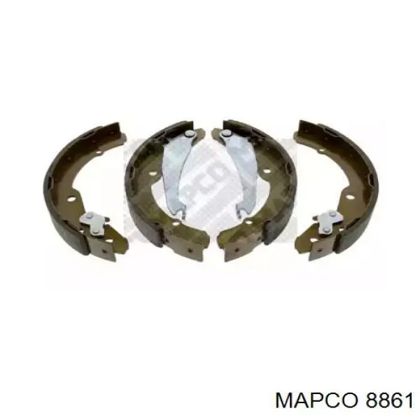 8861 Mapco колодки тормозные задние барабанные
