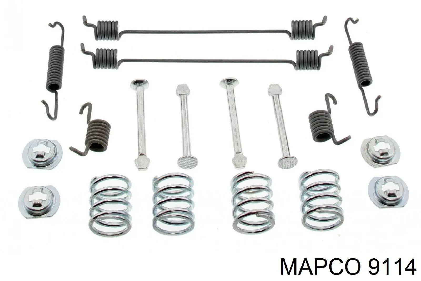 Kit de montaje, zapatas de freno traseras 9114 Mapco