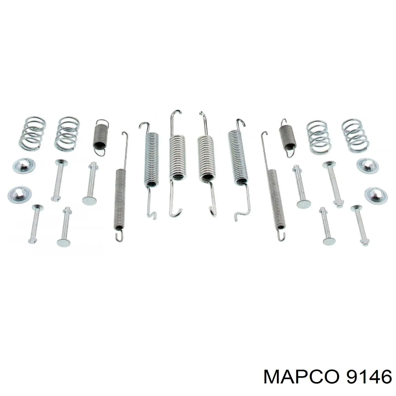 Kit de montaje, zapatas de freno traseras 9146 Mapco