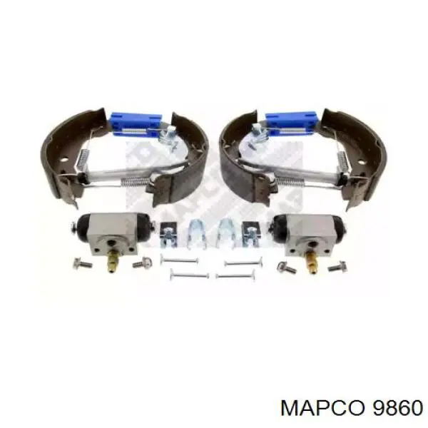 Задние барабанные колодки 9860 Mapco