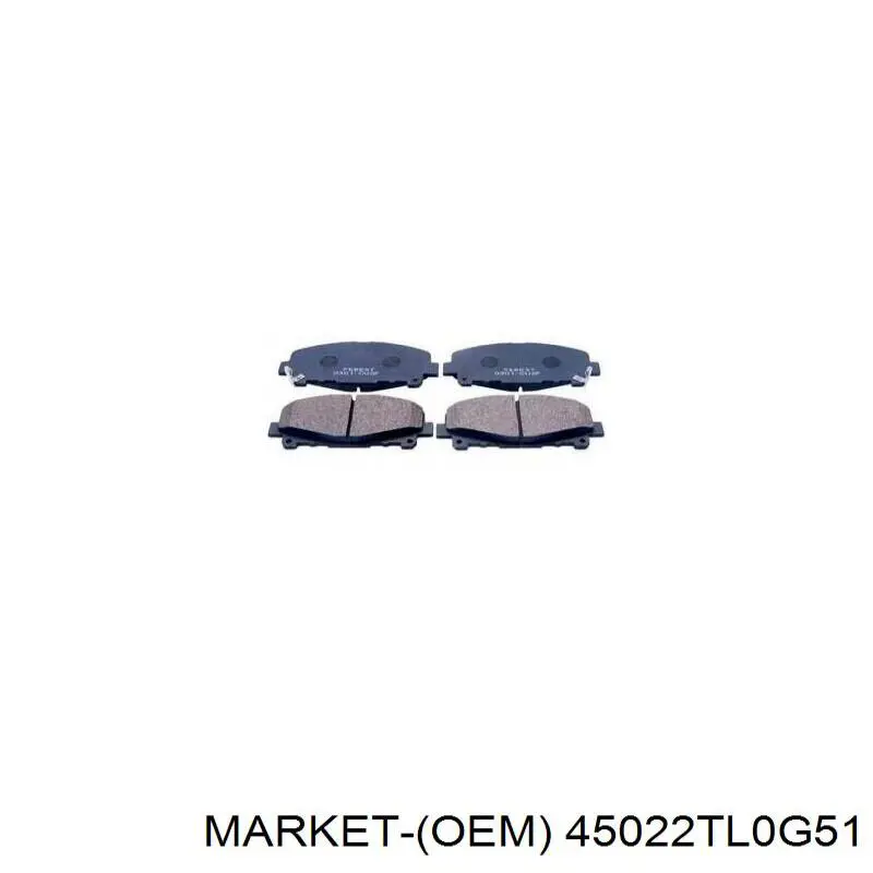 Передние тормозные колодки 45022TL0G51 Market (OEM)