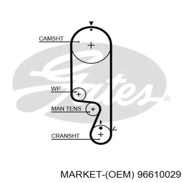 Ремень ГРМ MARKET (OEM) 96610029