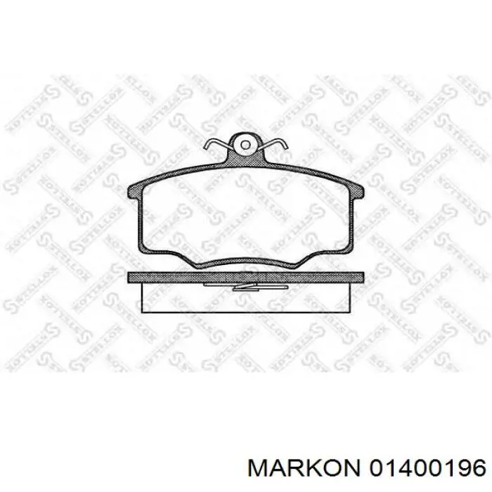 01400196 Markon колодки тормозные передние дисковые