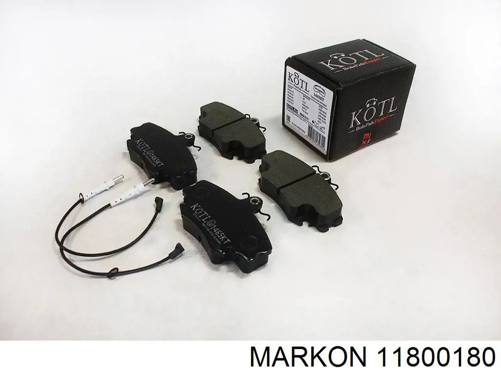 11800180 Markon колодки тормозные передние дисковые