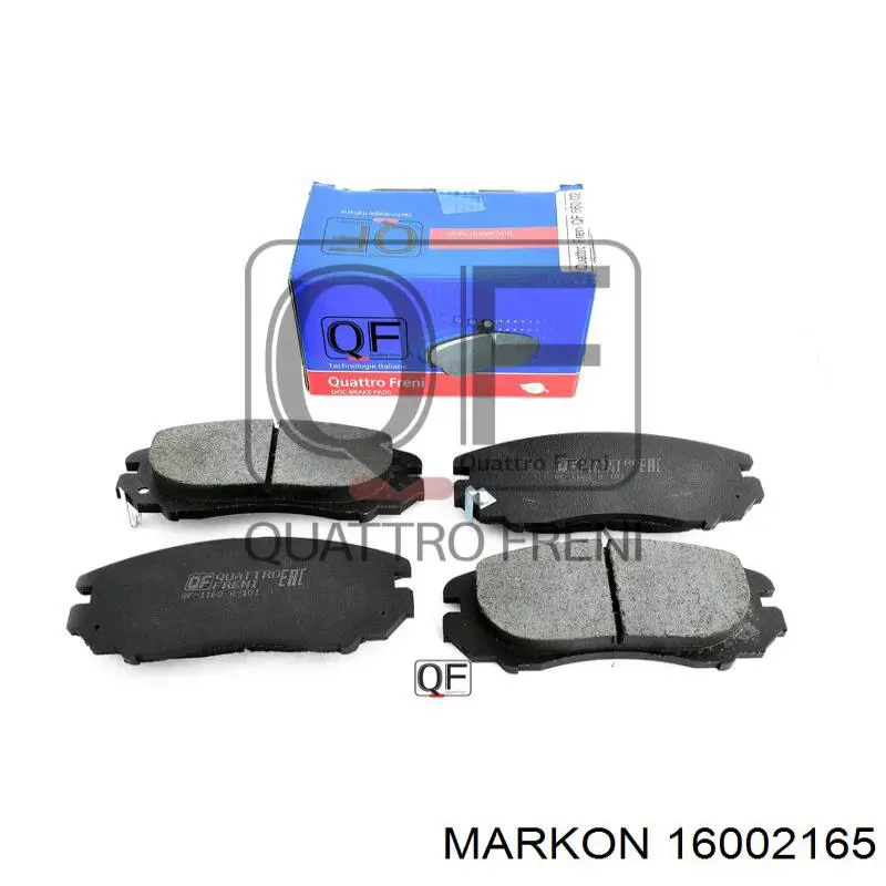 16002165 Markon колодки тормозные передние дисковые