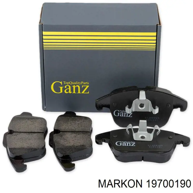 19700190 Markon колодки тормозные передние дисковые
