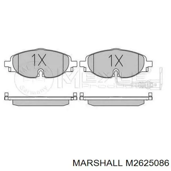 JZW698302CN VAG Колодки передние