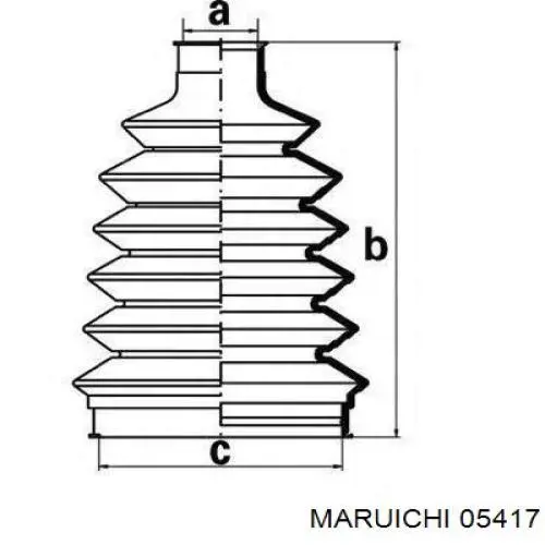 05417 Maruichi-156 пыльник шруса передней полуоси наружный