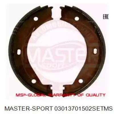 Колодки ручника 03013701502SETMS Master-sport