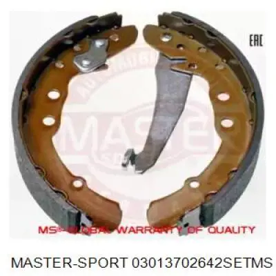 Задние барабанные колодки 03013702642SETMS Master-sport