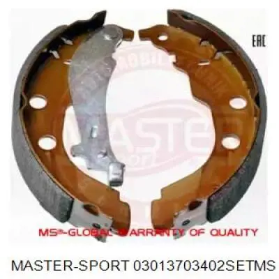 Задние барабанные колодки 03013703402SETMS Master-sport